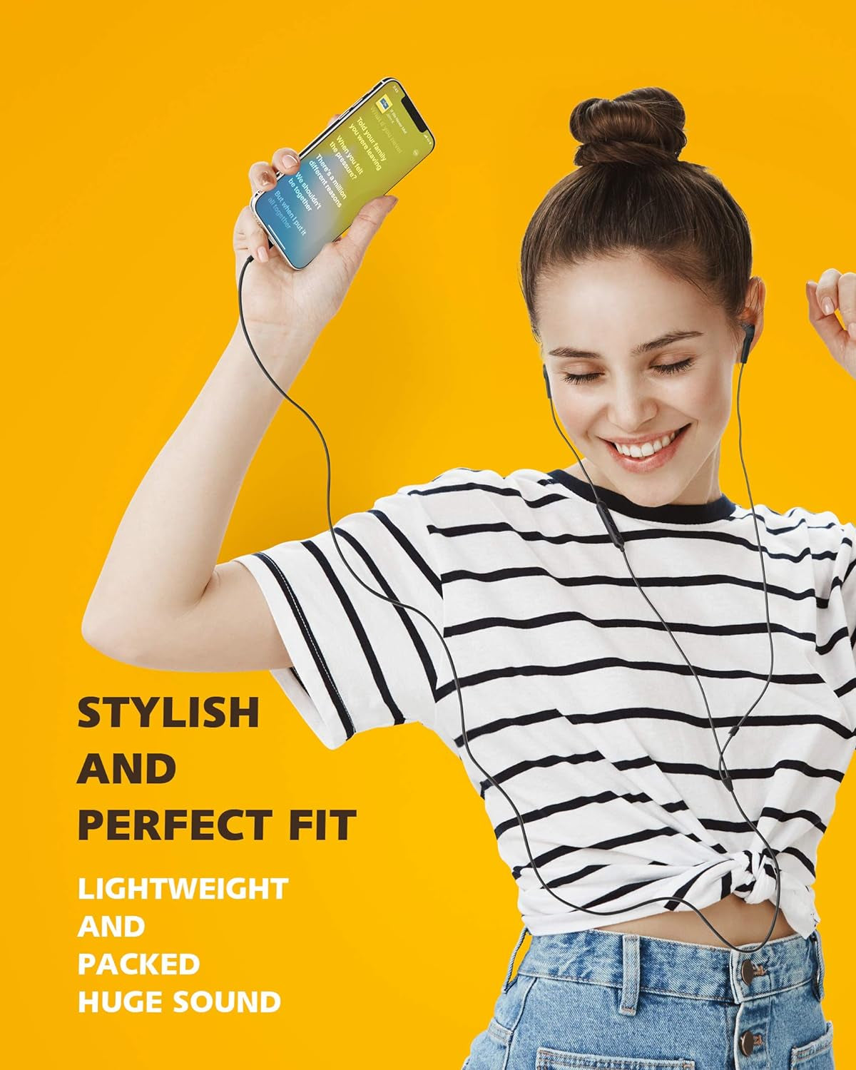 Iphone Headphones Earbuds Earphones Wtih Lightning Connector Apple Mfi Certified Compatible 14 13 12 11 Pro Max X XS XR 8 7 plus with Microphone Controller Sweetflow Black